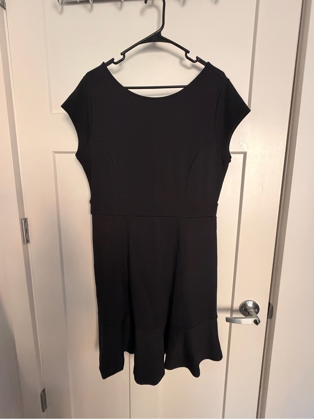 LOFT Ponte Flounce Flair Dress - Picture 8 of 9